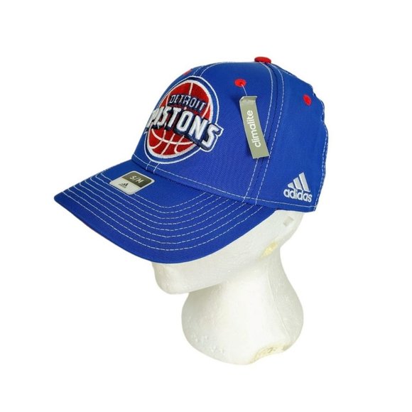 Vintage Adidas Embroidered Detroit Pistons NBA Basketball Climalite Base… - Picture 4 of 12